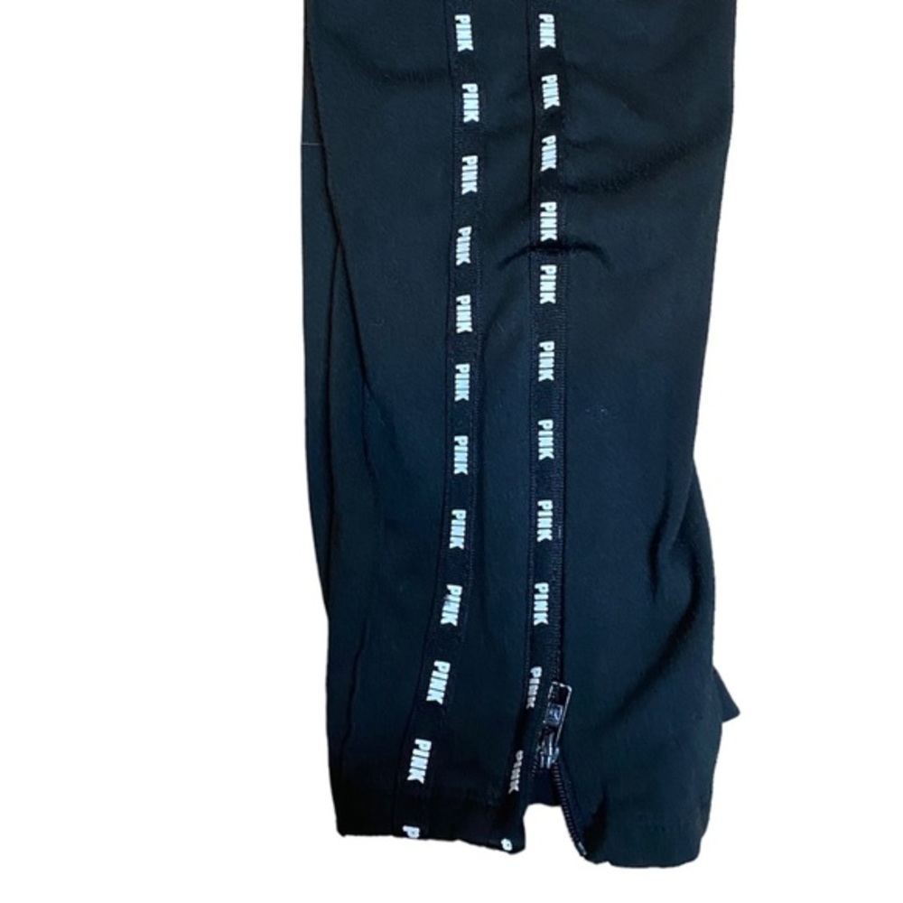 PINK Victoria's Secret Ultimate Yoga Logo Graphic Sweatpants Black & White Sz M - Picture 5 of 9